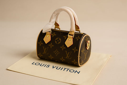 Mini Luxe Barrel Bag- Monogram Edition